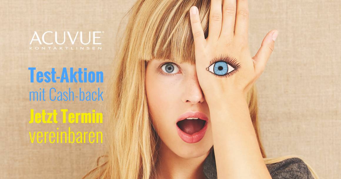 Acuvue Kontaktlinsen Test en & Cash-back